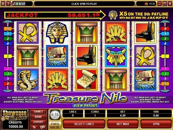 Treasure Nile pokie Review