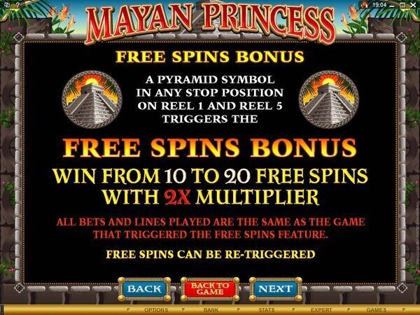 Mayan Princess Online Pokie