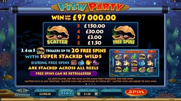 Fish Party Pokie