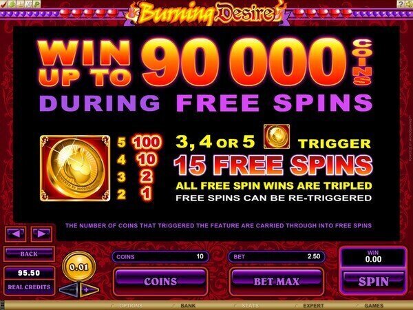 Burning Desire online pokie