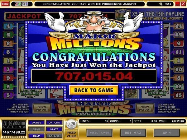 Major Millions Pokie review