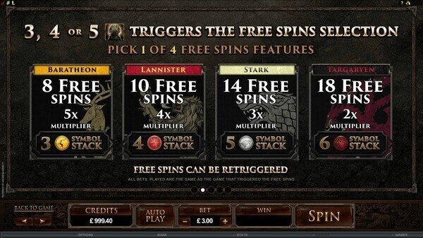 Game of Thrones online pokie review