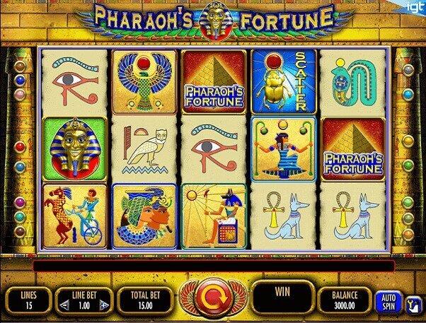 pharaohs fortune pokie review