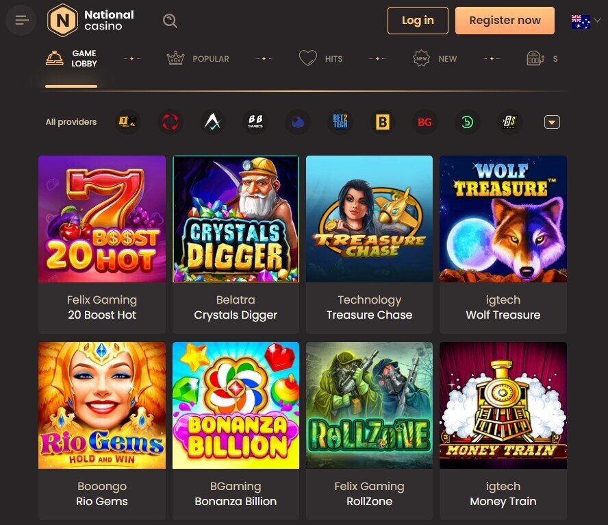 National casino real money online pokies