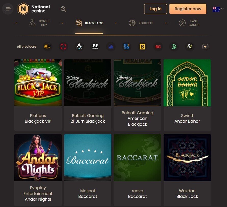 National casino real money casino games