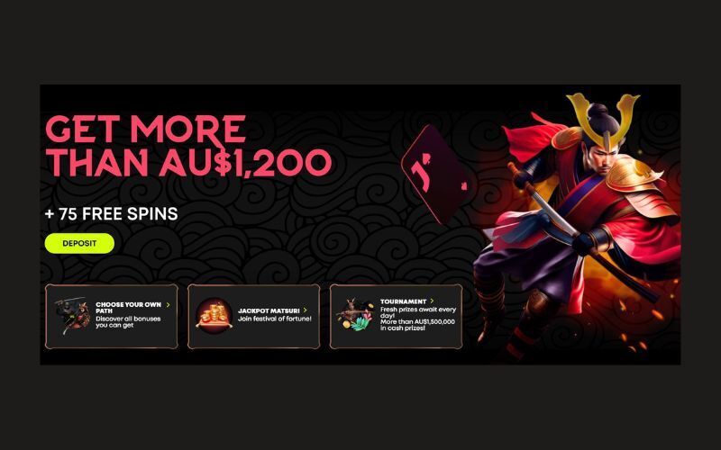 spin samurai casino homepage
