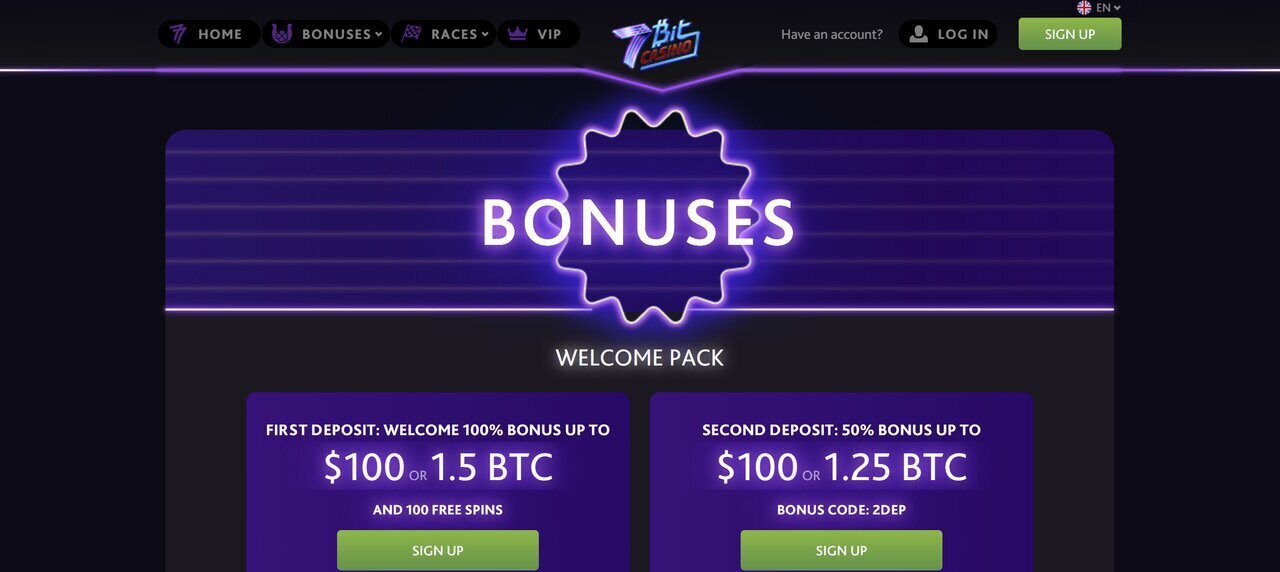 7bit casino bonuses
