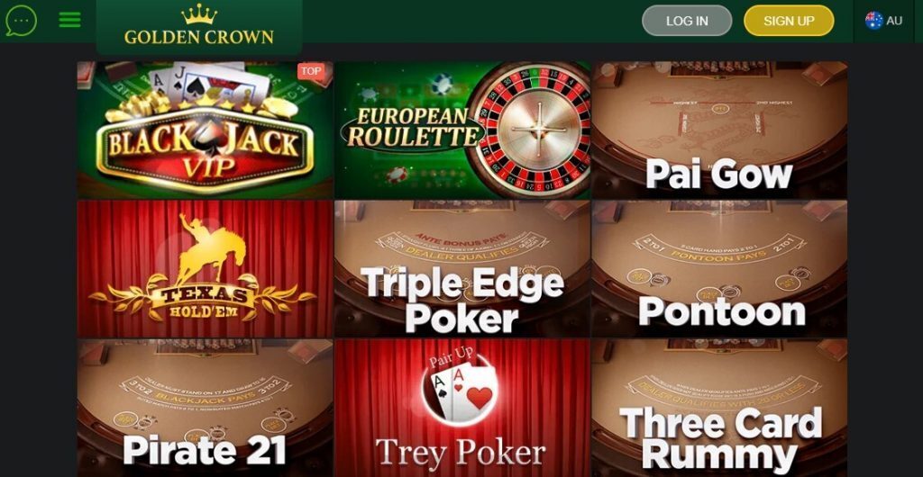 Golden Crown Casino Table Games screenshot