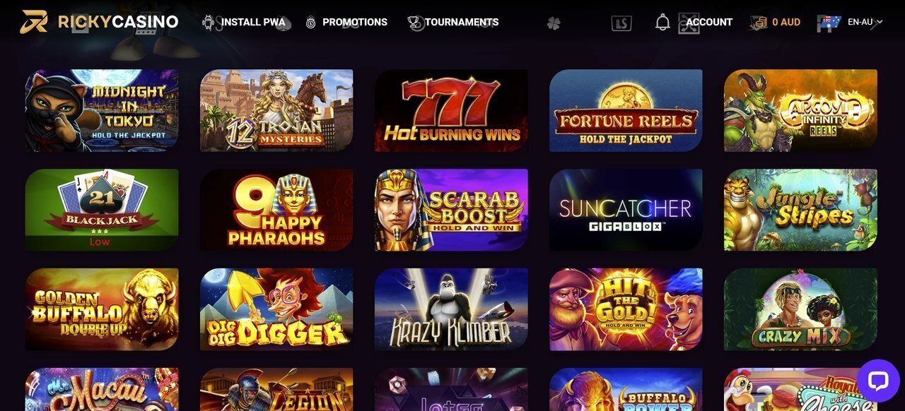 Rickycasino games