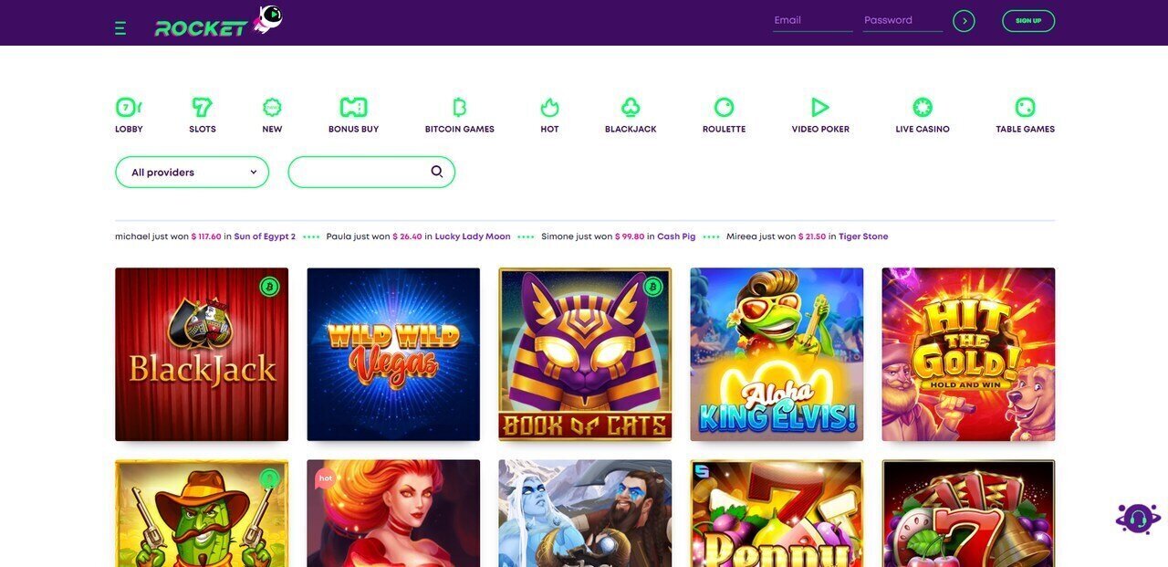 Casino rocket games
