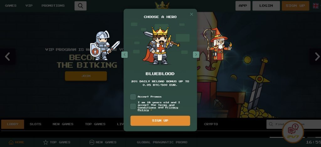 Bitkingz casino sign up