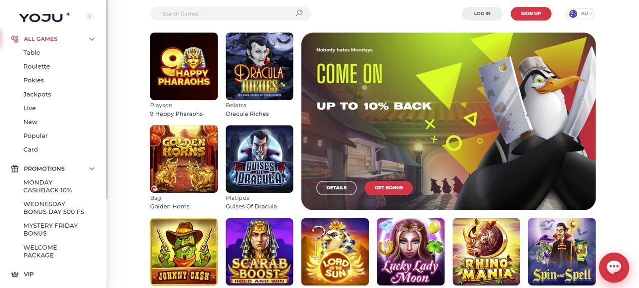 Yoju casino games