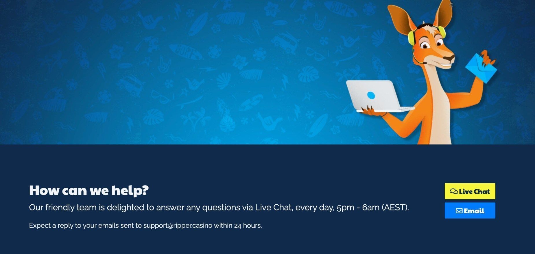 ripper casino customer service