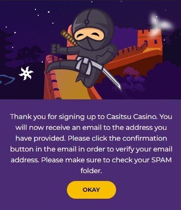 Casitsu Casino Registration 3