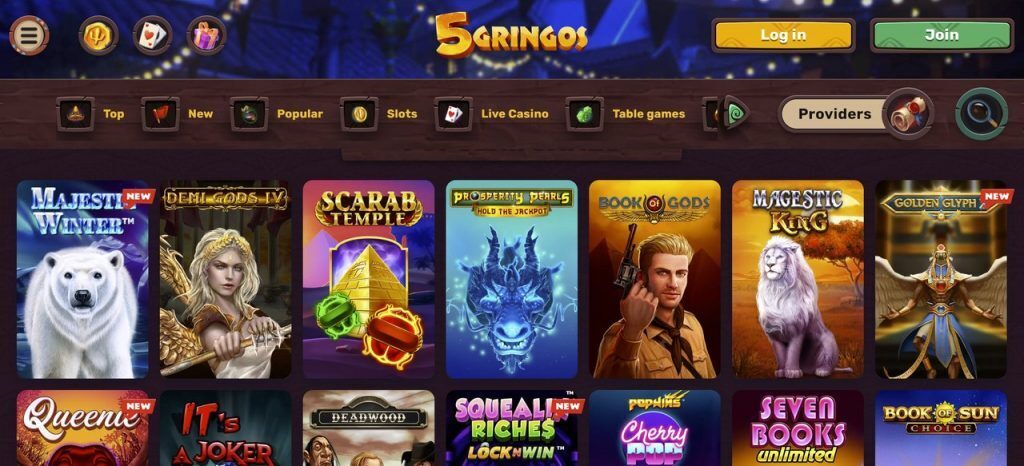 5gringos casino games