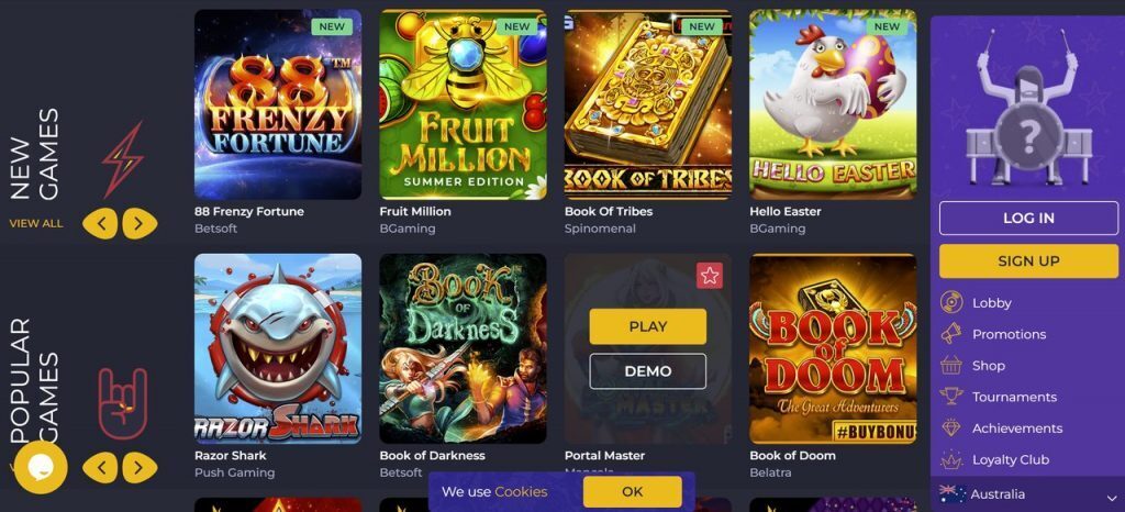 Rolling slots games
