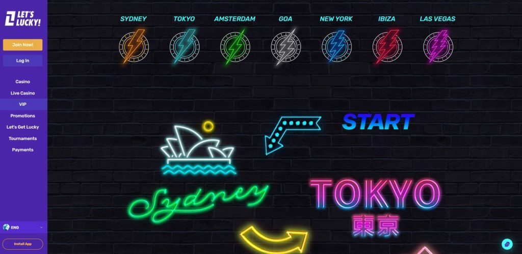 letslucky casino vip program