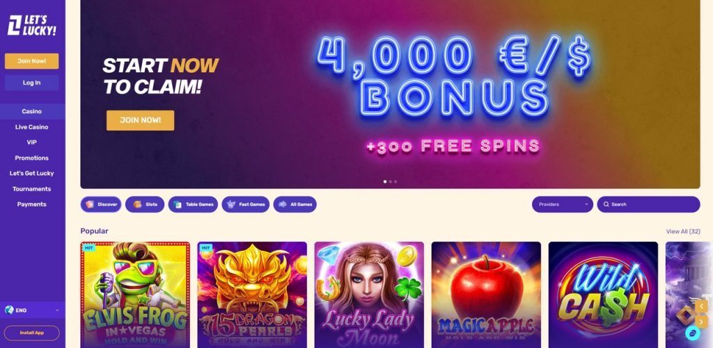 letslucky welcome bonus