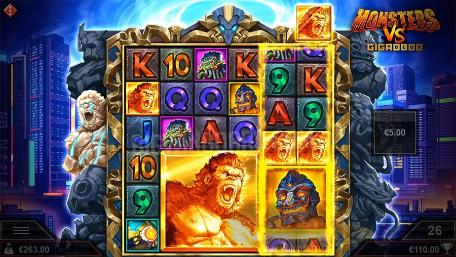 Monsters vs Gigablox pokie review