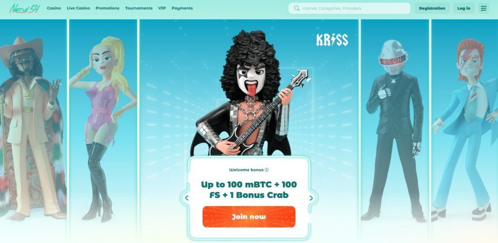 neon54 casino welcome bonus