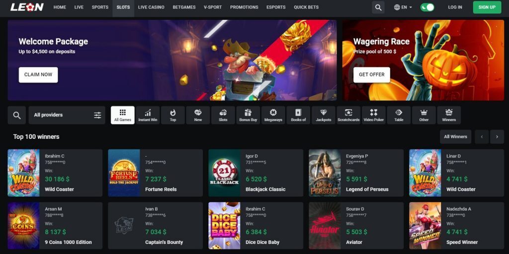 Leon casino welcome bonus