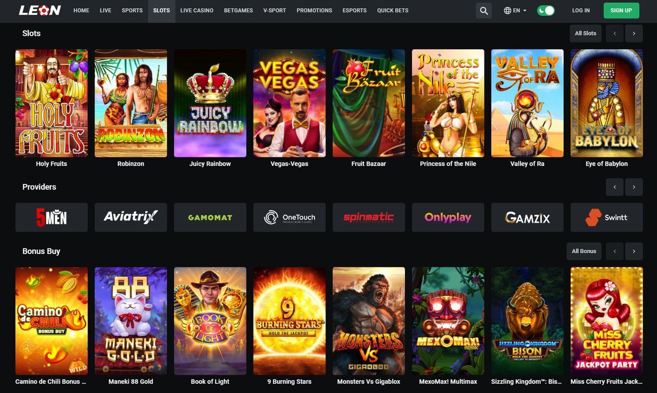 Leon casino games