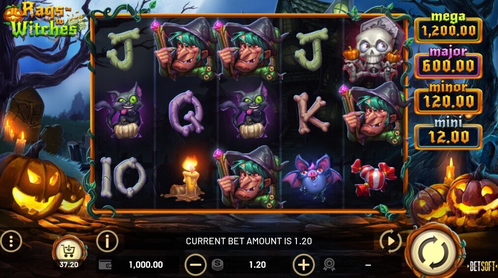 Rags to Witches Pokie Review
