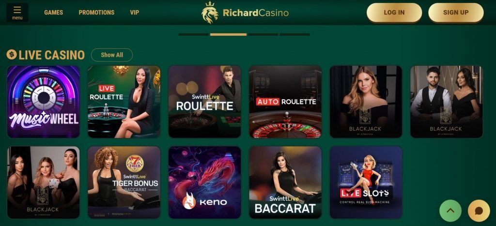 Richard Casino Live Games