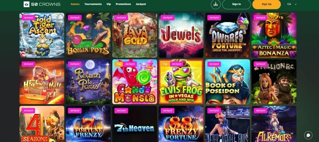 50 Crown Casino online pokies