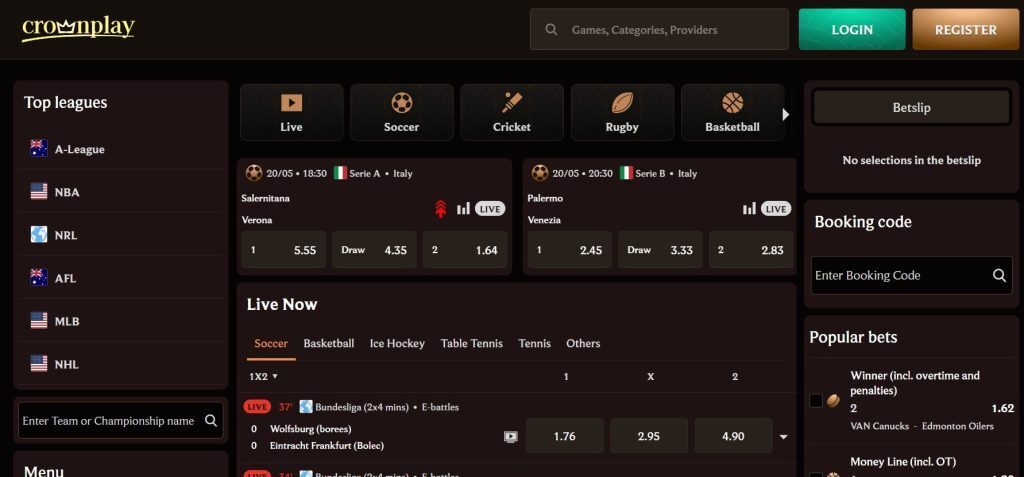 CrownPlay casino sports betting