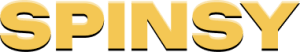 Spinsy yellow name logo