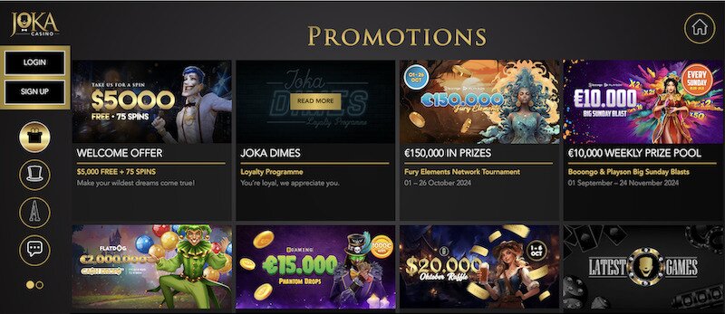 Protions at Joka Casino