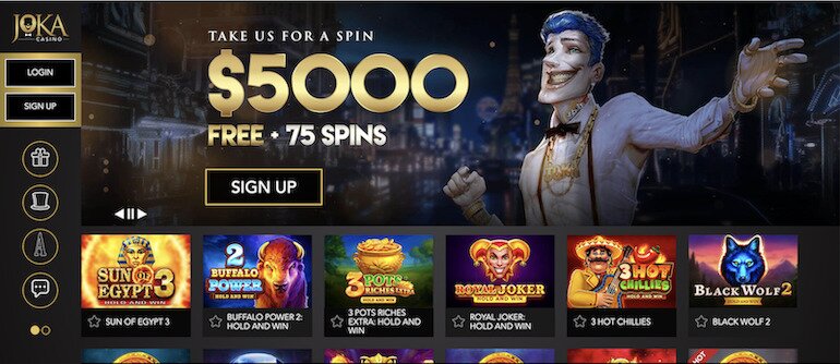 Welcome bonus at Joka Casino