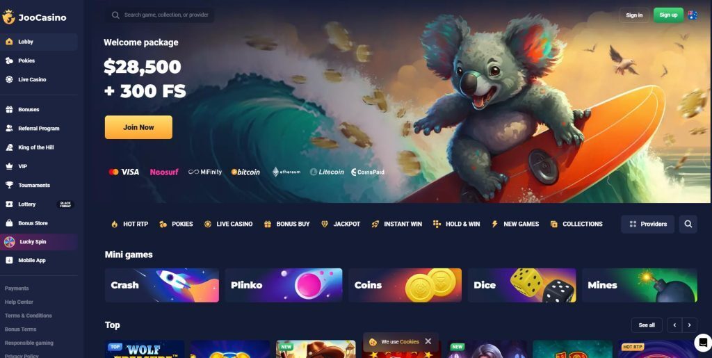 Joo Casino welcome package