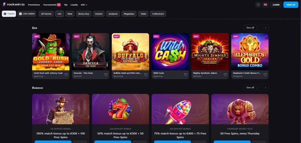 Rockwin casino homepage