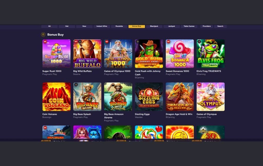 Palyfina Casino Bonus Buy games