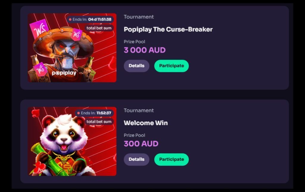 WinSpirit casino tournaments